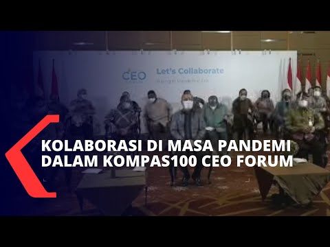 Turut Dihadiri Presiden Jokowi, Kompas100 CEO Forum Bahas Sejumlah Kolaborasi di Masa Pandemi
