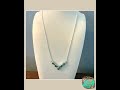 Handcrafted Sonoran Gold Turquoise V Necklace In Sterling Silver 16 Inch Chain