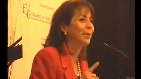 Cynthia Lange of Fragomen sharing her views at INS...