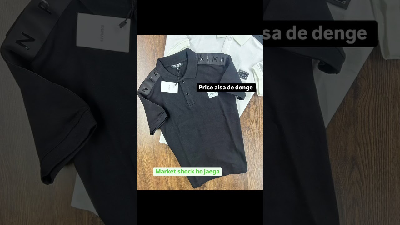 Premium BALMAIN PARIS T-Shirt at the Lowest Price! 😱👕🔥