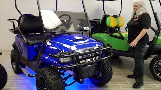 2017 BLUE ALPHA GOLF CART