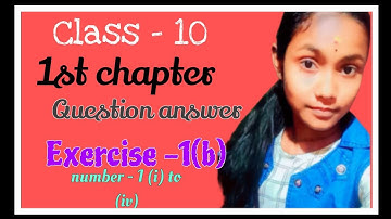 10th class maths exercise 1b question answer in odia | number 1 (i) to(iv)method of substitution