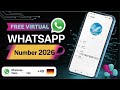 Fake WhatsApp Kaise Kaise Banta Hai 2026 Free | How to Get Free Virtual Number for WhatsApp