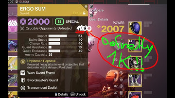 What 1000 Kills on ERGO SUM Looks Like