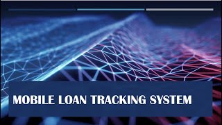 ITE 301 Video Presentation (Mobile Loan Tracking System Application) screenshot 1