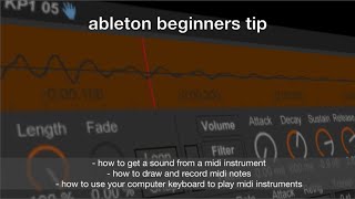 how to get sound from a midi instrument in ableton live