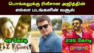 பொங்கலுக்கு ரிலீசான தல அஜித்  படங்கள் வசூல்| Thala Ajithkumar Pongal Release Movies Box office