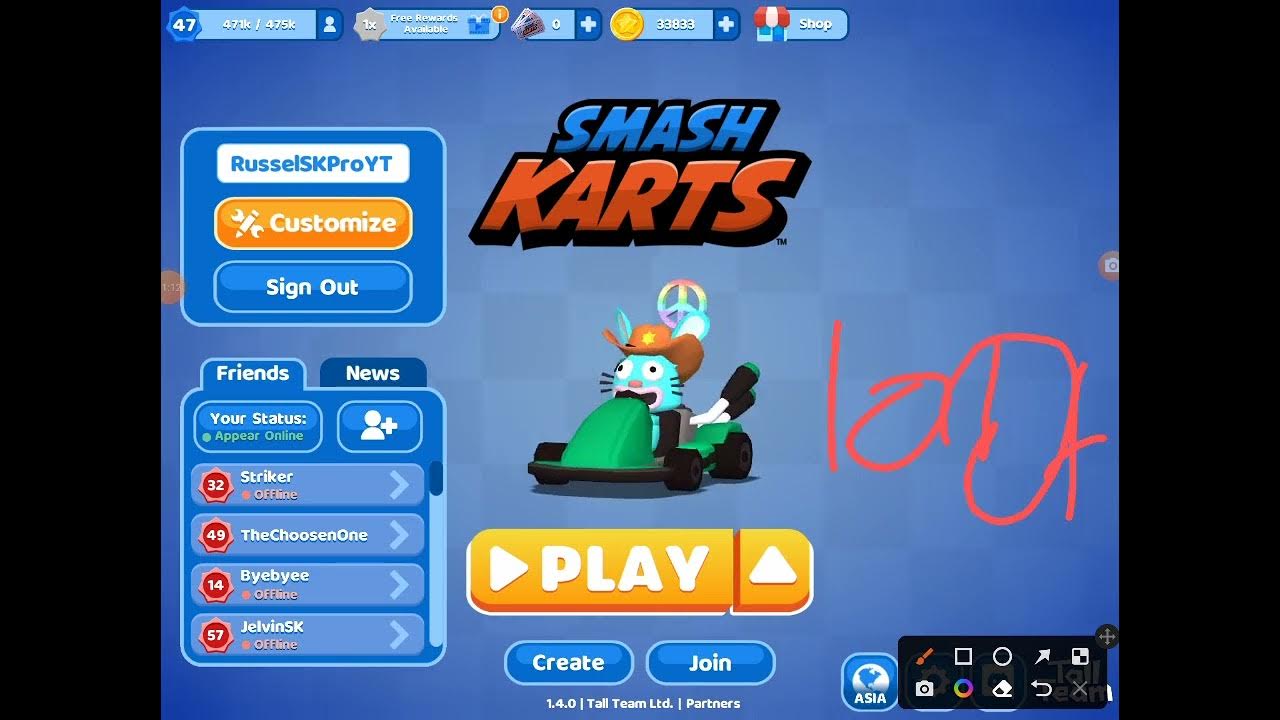 I wish i can reach 100k coins! Smash Karts YouTube