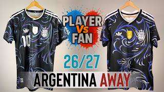 Argentina Away Jersey 2026 World Cup - Player Version Vs Fan Version