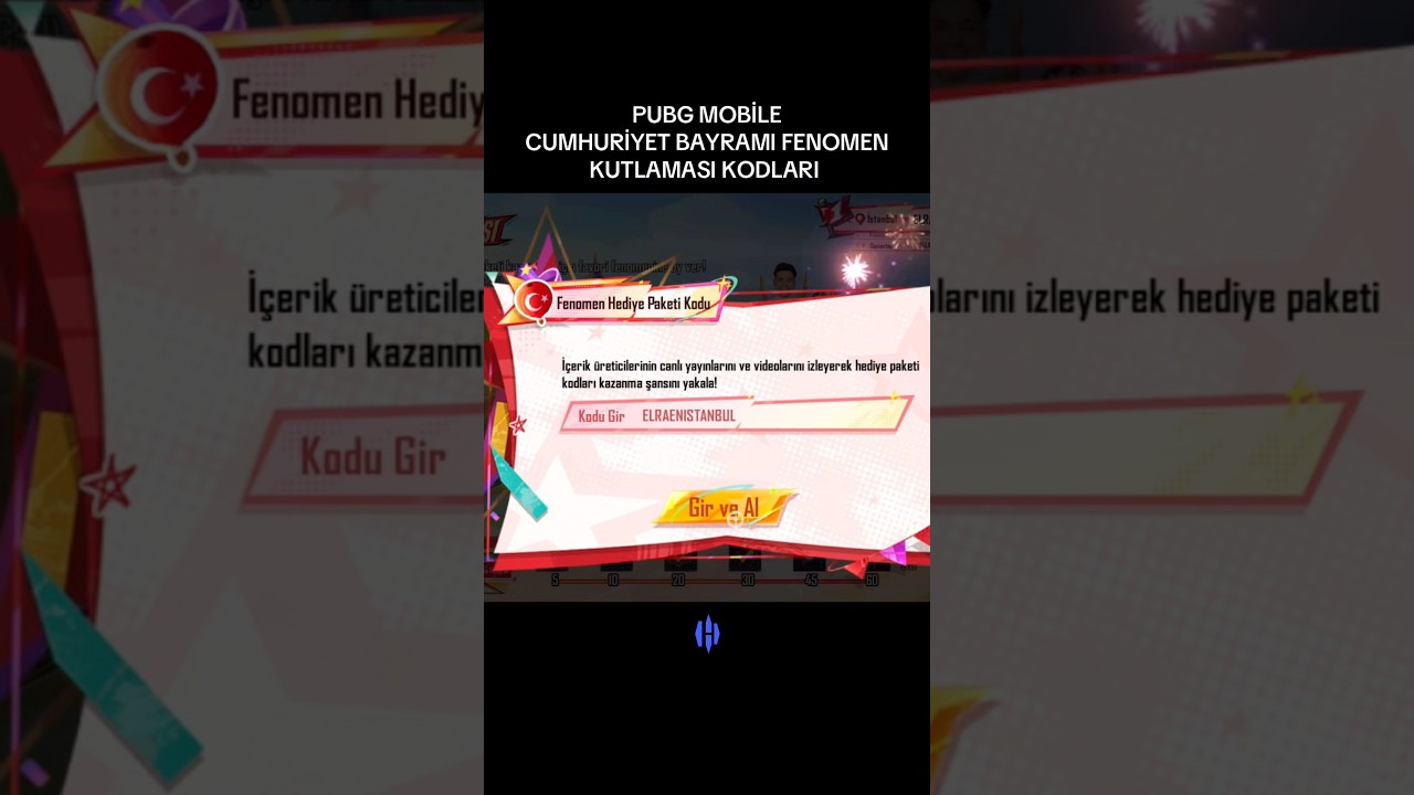 CUMHURİYET BAYRAMI FENOMEN KUTLAMASI KODLARI 