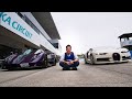 Bugatti Chiron vs Pagani Zonda Zozo 0-400m faceoff ブガッティ・シロン vs パガーニ・ゾンダ・ゾゾ ゼロヨン対決