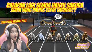 HOSTING A GHOST & SKELETON FOOTRACE IN SAKURA!! WHO WILL WIN?? SAKURA SCHOOL SIMULATOR-PART 1061