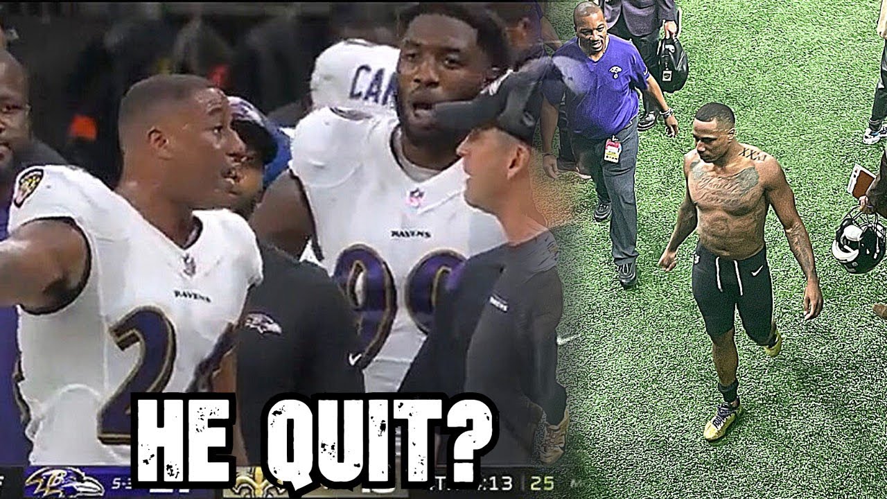 Marcus Peters Heated On Sidelines After Allegedly Quitting On A Play