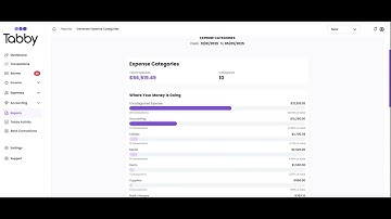 Reports Tab | Tabby: AI Bookkeeper