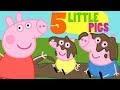  five little pigs  jumping in the mud  nursery rhymes for kids
