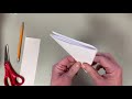 folding paper for a snowflake, easy