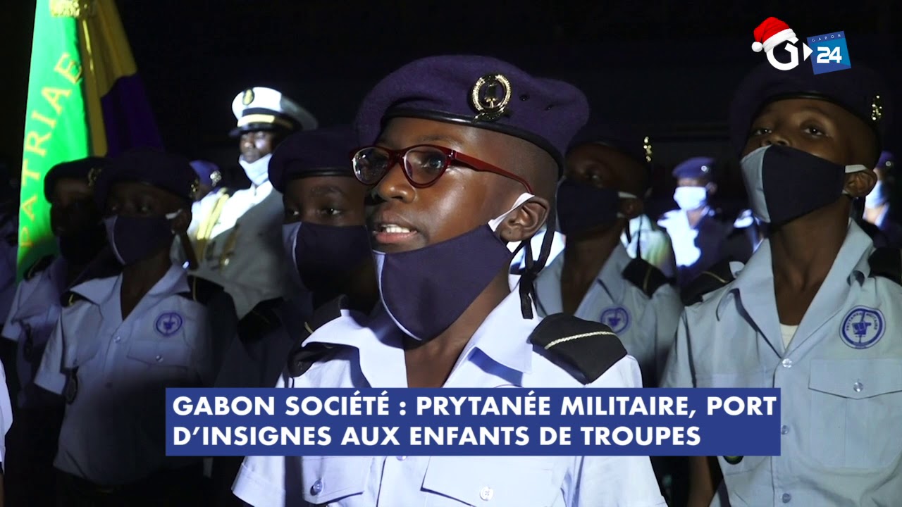 GABON SOCIÉTÉ   PRYTANÉE MILITAIRE, PORT  D’INSIGNES AUX ENFANTS DE TROUPES