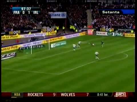 La mano de Henry Francia ( 2 ) 1-1 ( 1 ) Irlanda 11/18/2009 Repesca en europa