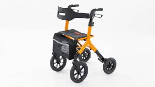 Rollator Walker Installation Guide - MAXWALK 12" Rubber Wheels - MW2403
