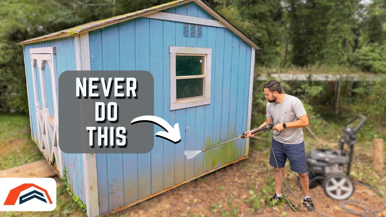 НЕ мойте сарай под давлением. Вместо этого сделайте ЭТО!