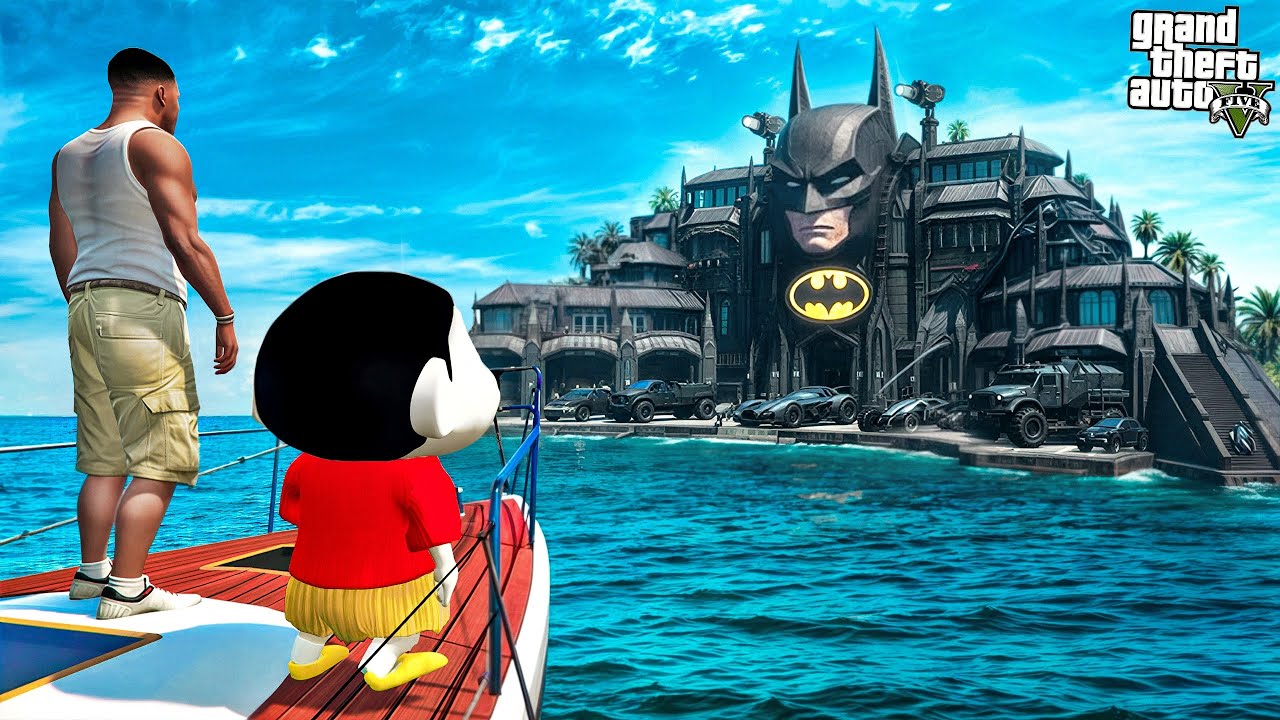 Franklin & Shinchan Found a HIDDEN BATMAN 😱🦇 | GTA 5 Malayalam