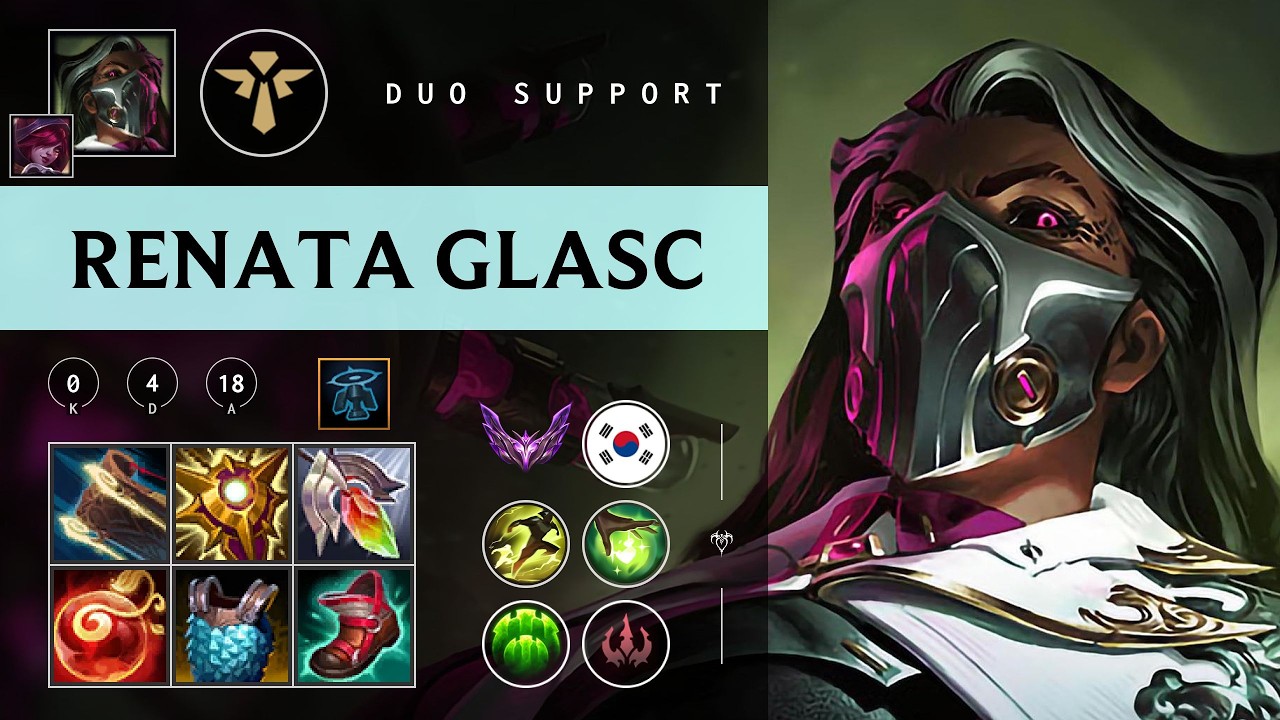 Renata Glasc Support vs Bard - KR Master Patch 26.04