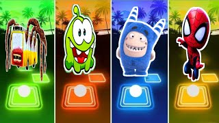 Bus Eater 🆚 Omnom 🆚 Oddbods Pogo 🆚 Funko Pop Marvel | Tiles Hop EMD Rush