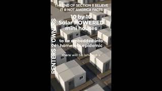 THE END OF SECTION 8 RENTERS 2 OWNERS MONEY RECYCLE N PROGRAM #section8 #tesla #tinyhouse #boxabl
