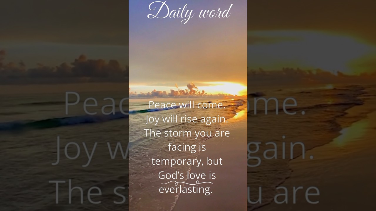 God said the problem is only temporary 