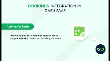 Bookings Integration in Dash SaaS | Effortless Scheduling