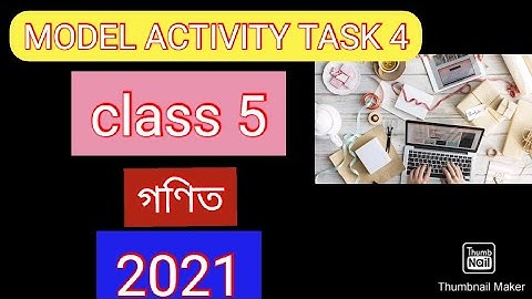 Class 5 Math Model Activity Task Part 4