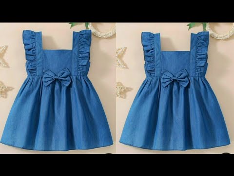 ६-७ साल बच्चे के लिए अंब्रेला फर्क कटिंग एंड स्टिचिंग( Kids umbrella frock  6-7years old girl) - YouTube