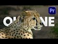 Create Stunning Text Outline in Premiere Pro 🔥 Make Text Go Behind Objects! 😱