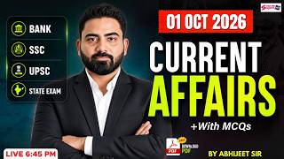 Current Affairs Today | 01 October 2026 Current Affairs | Daily Current Affairs by Abhijeet Sir