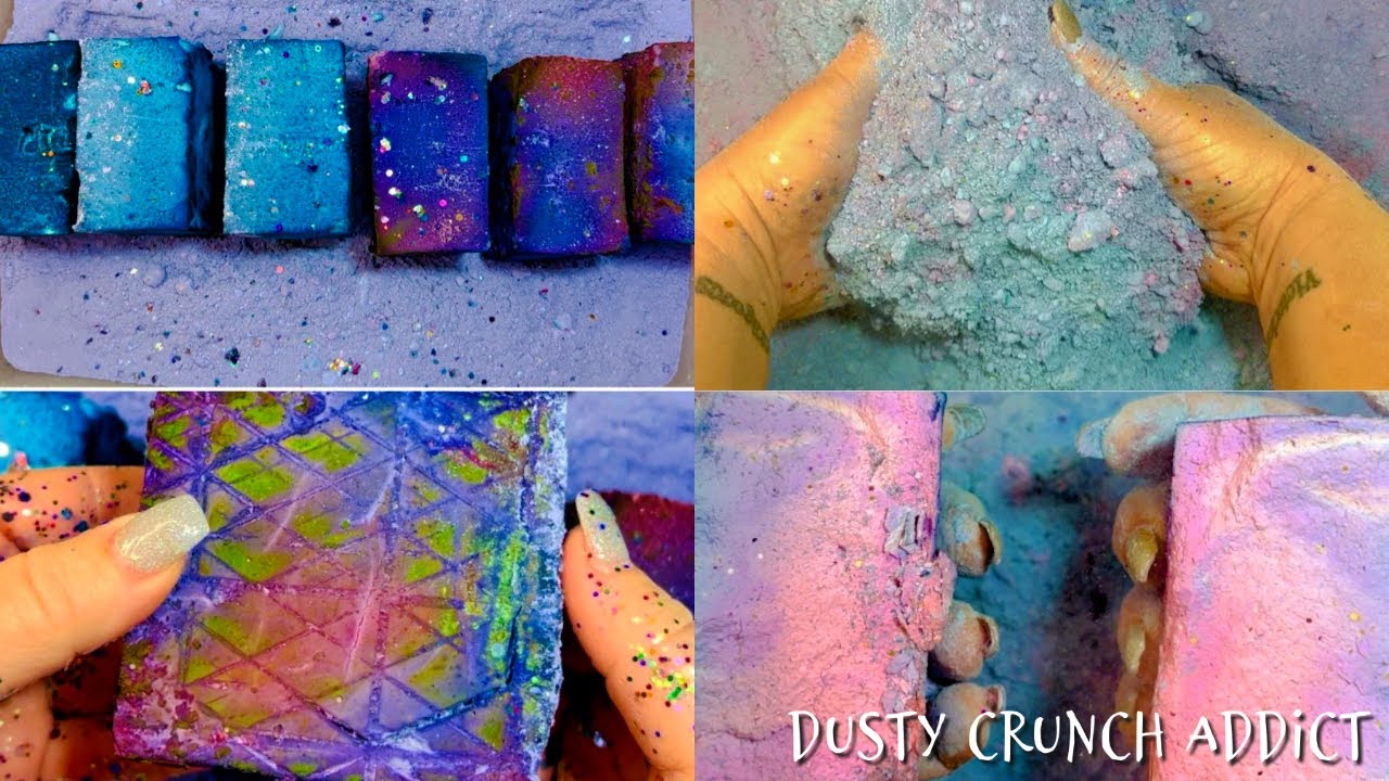 ASMR 🎧/soft/ buttery/ vibrant colored/ gym chalk/ oddly satisfying ...