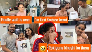 😱Silver play button within 3 month || Happy Moments || Surprised Aarohi || Aarohi Adhikari