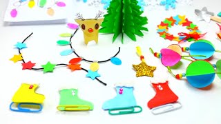 10 diy miniature winter paper craft ideas , decorations & ornaments -
easy doll crafts decoration...