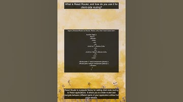 React Router Interviewer Question Q&A #react #js #concept #jsx #interview