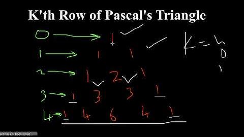 Kth Row of Pascal