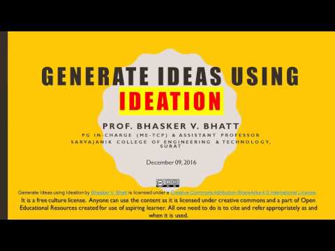 Ideation (R) Brief Lecture