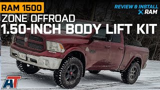 2009-2018 RAM 1500 Zone Offroad 1.50-Inch Body Lift Kit Review & Install screenshot 4