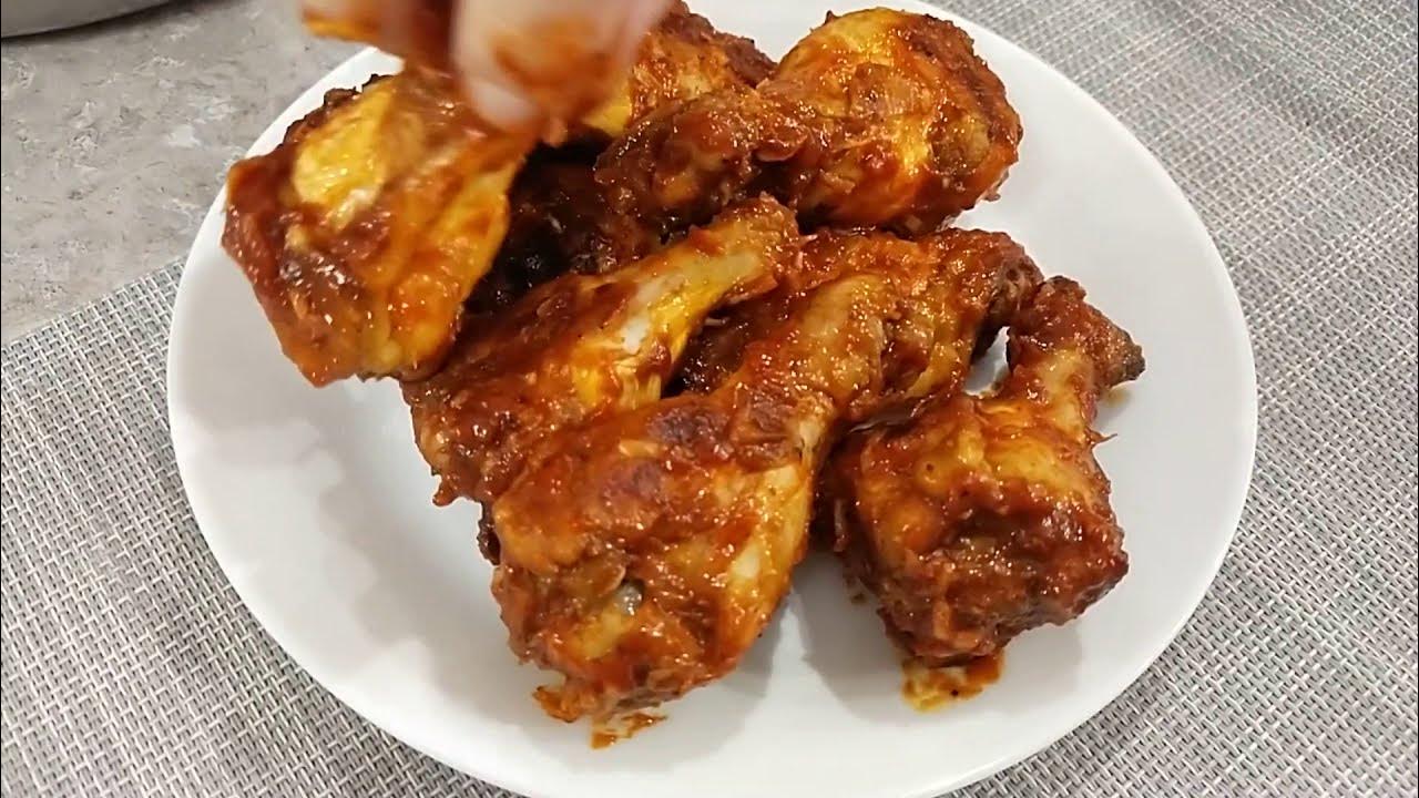 САМЫЕ ВКУСНЫЕ крылышки к пиву. Острые куриные крылья готовим в духовке ...