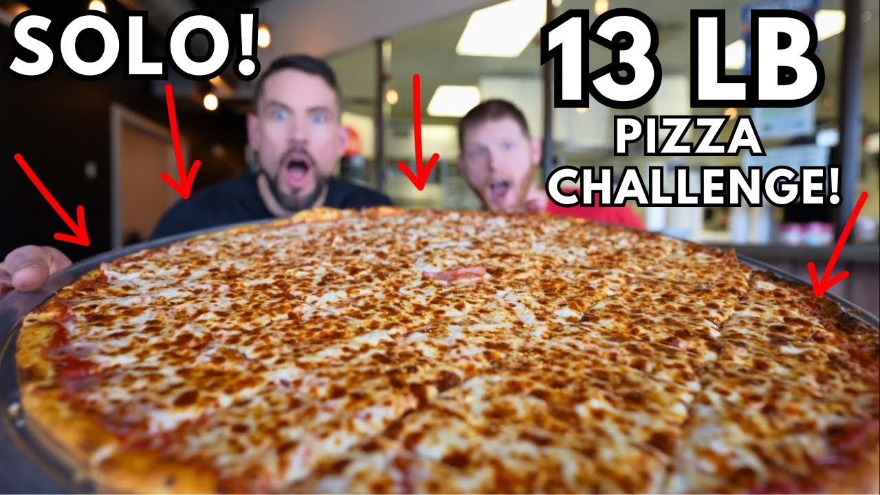 THE TOUGHEST SOLO PIZZA CHALLENGE THAT I'VE EVER ATTEMPTED!!! OVER ...