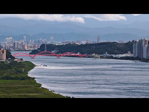 城市風景直播 09.15 關渡大橋 與 台北市高樓錯落形成的美麗如幻夜景