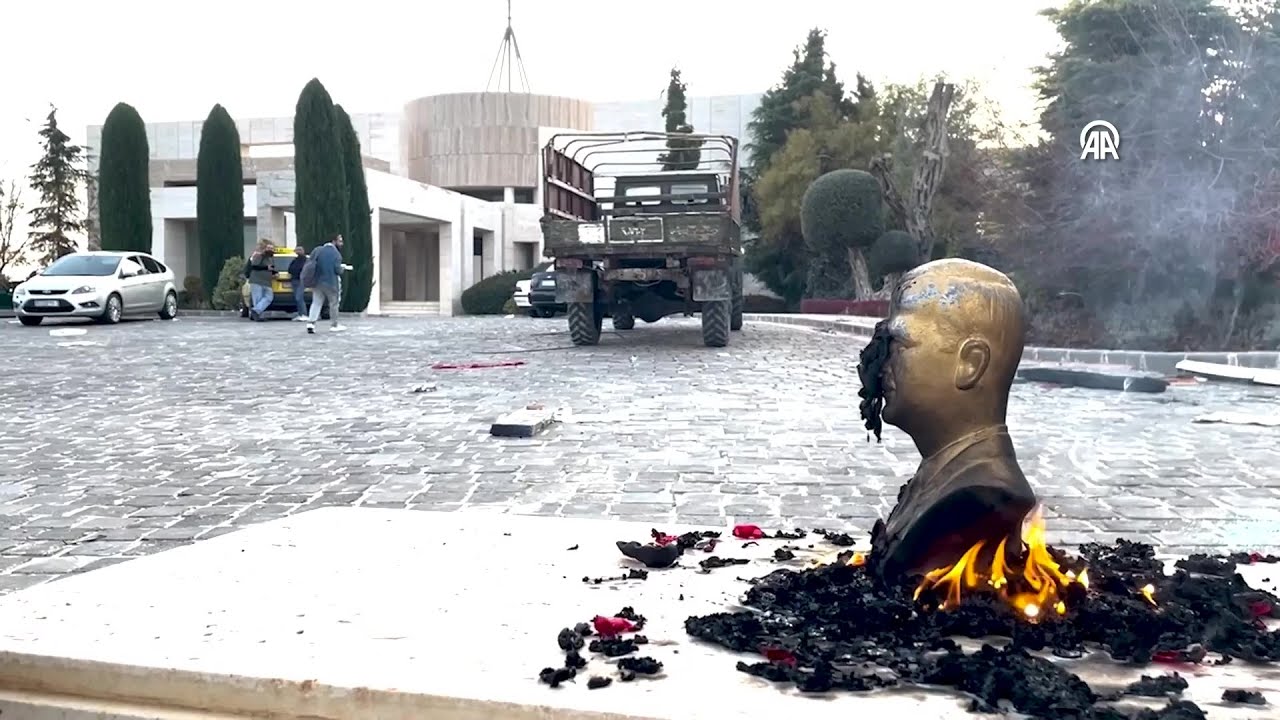 The mansion of Maher Assad, brother of Syria's ousted leader Bashar al-Assad