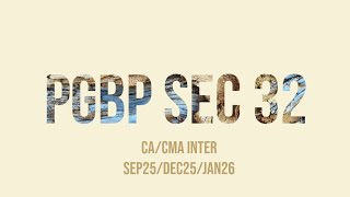 PGBP Sec 32 Depreciation | CA, CMA, CS Inter |