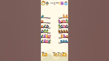 bird sort color game level 499 #gameartdesign #games #gameplay #gamedesign #gameartwork #gameart