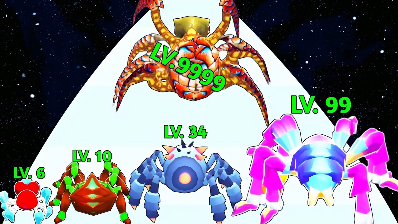 Satisfying Tiktok Game 2024... Spider & Insect Evolution Run vs Spider Evolution Run 3d