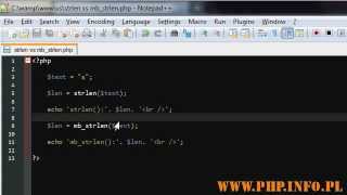 Kurs Php Pl Strlen Vs Mbstrlen