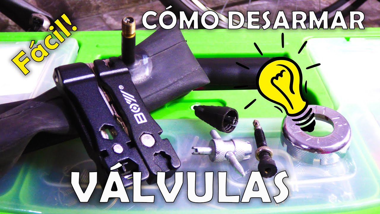 🔧 Cómo DESARMAR VÁLVULAS de RUEDA de bicicleta - QUITAR obús/óvulo/núcleo válvula de auto o Presta